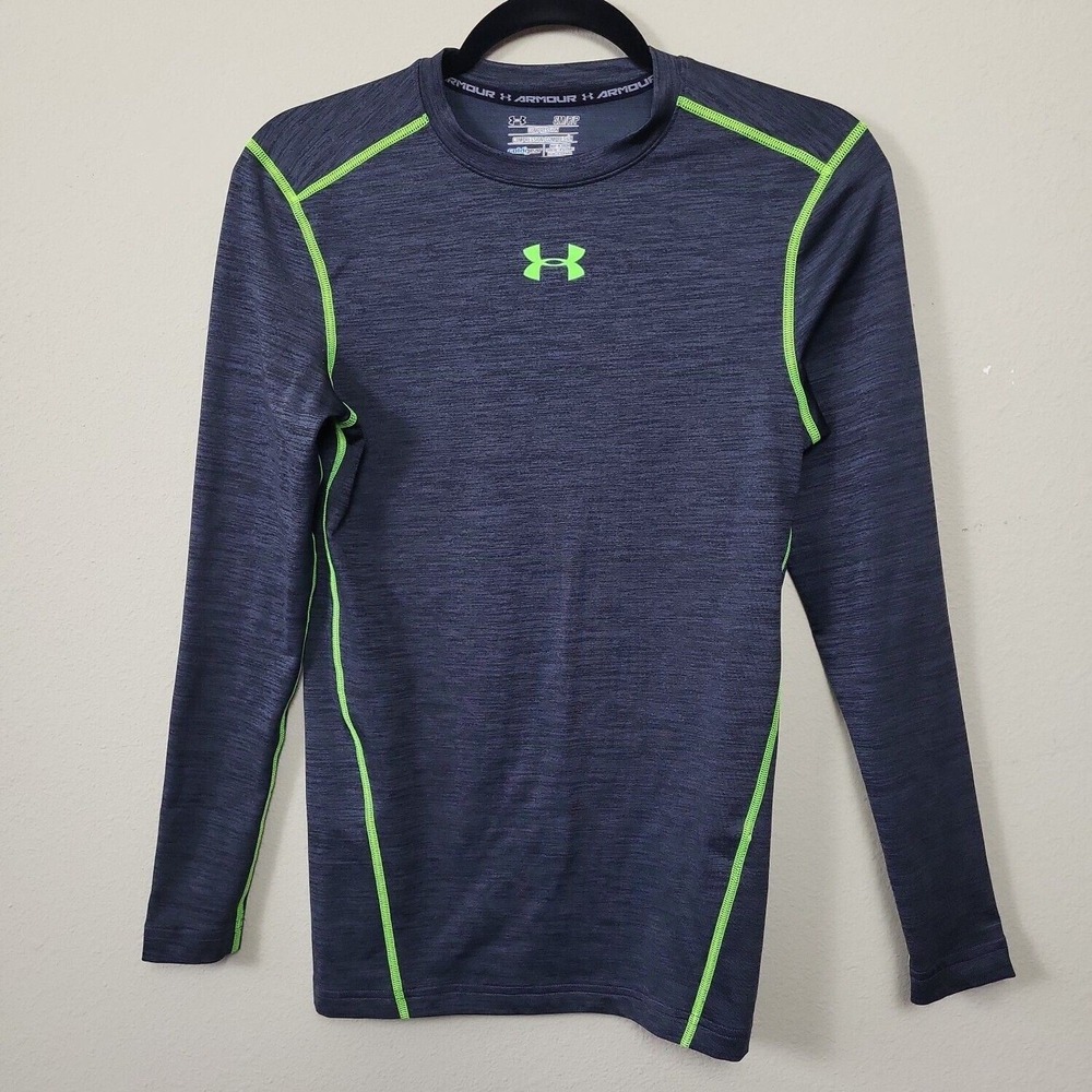 Under Armour Coldgear Womens Gray Heather Compression T Shirt Size‎ Small